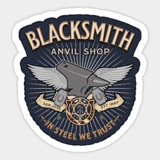 Blacksmith Anvil,  Work Shop Gift, Sticker